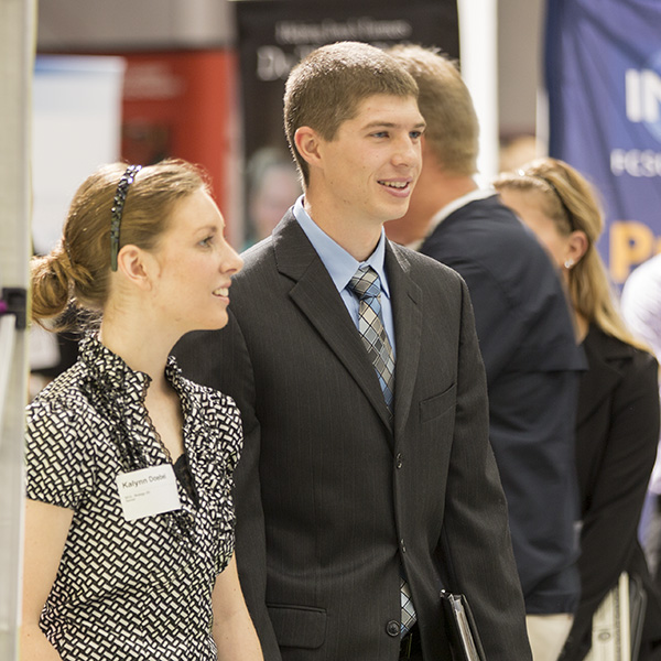 Two professional looking students