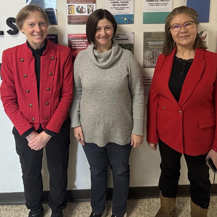 Carol Chapelle, Bethany Gray and Gulbahar Beckett